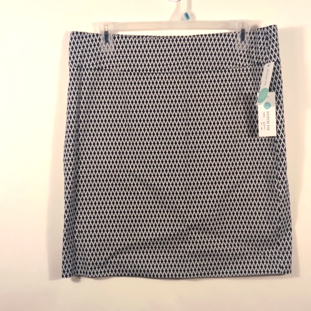 Margaret M Blue and White Patterned Garment XXL New with tags